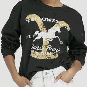 NWT Yellowstone Dutton Ranch Cropped Sweatshirt